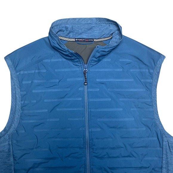 Southern Tide Other - Southern Tide Vest Men Medium Blue Tide to Trail Full Zip Textured Mock Neck